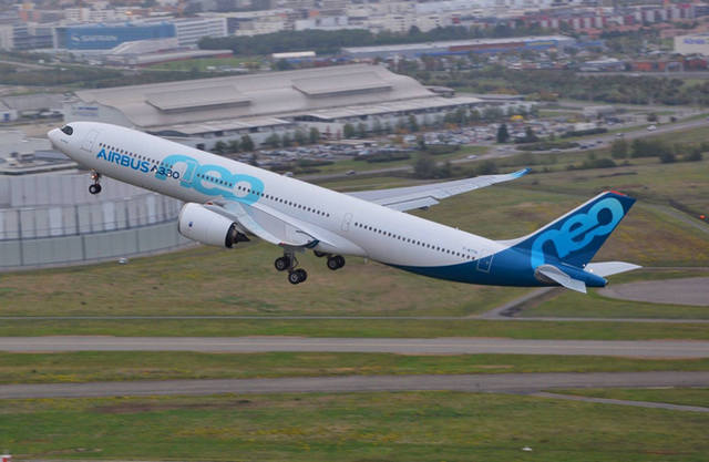 A330neo в воздухе