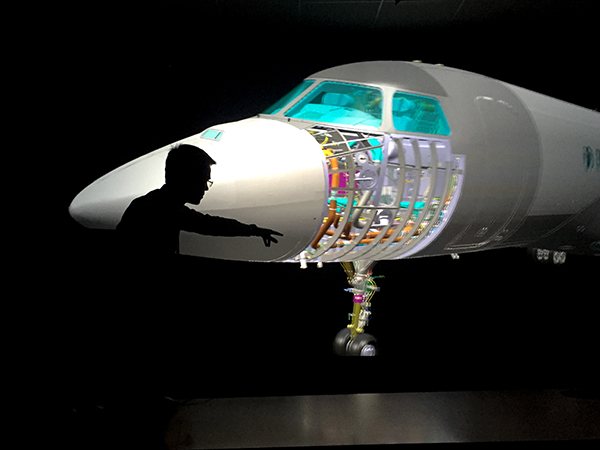 Dassault Falcon 8X разрабатывался в виртуальной среде