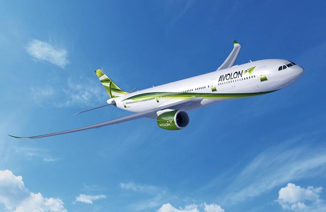 Самолет Airbus A330-900neo в ливрее лизинговой компании Avolon