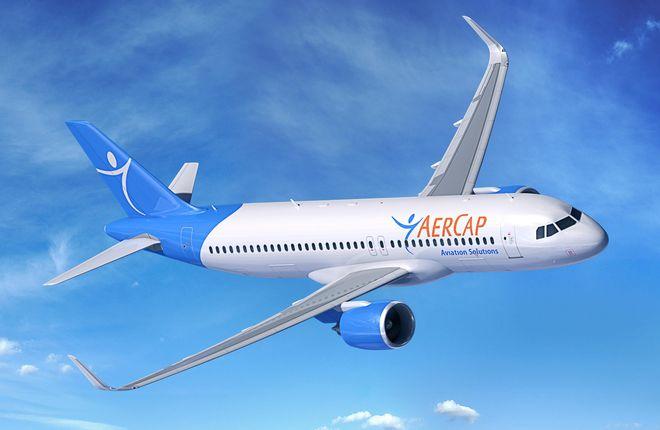 самолет Airbus A320 в ливрее Aercap