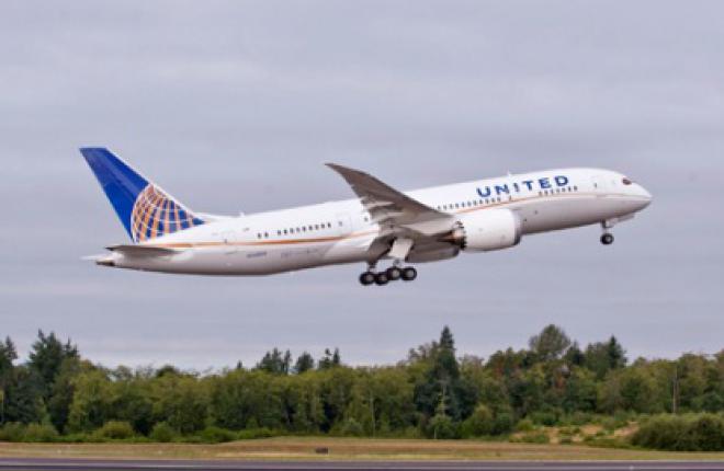 Авиакомпания United Airlines получила первый Boeing 787