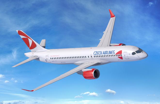 Авиакомпания Czech Airlines берет в лизинг самолеты Airbus A220-300