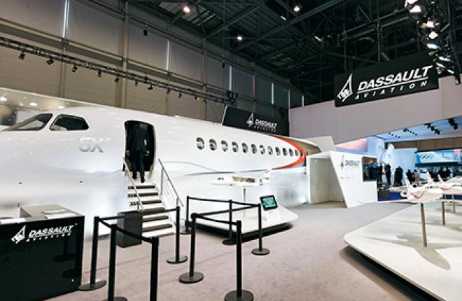 Салон 5Х будет самым широким и высоким среди бизнес-джетов Dassault