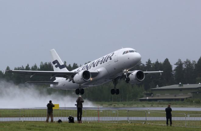 Самолет Airbus A319 авиакомпании Finnair