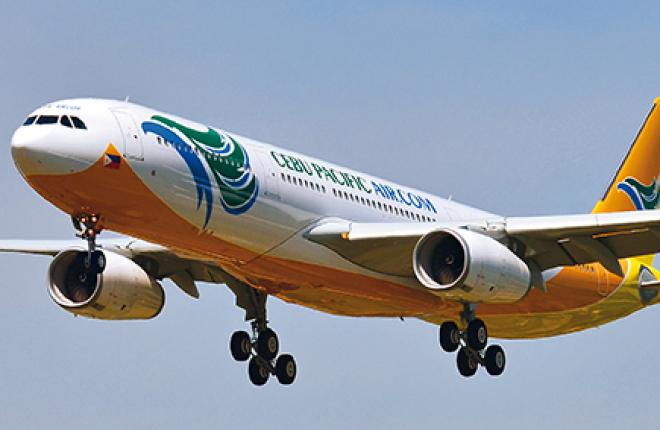 Филиппинская Cebu Pacific эксплуатирует самолеты Airbus A330 в сверхплотной моноклассной компоновке на 436 кресел