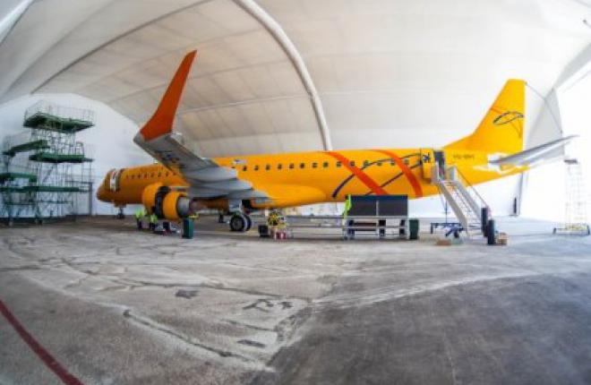 "Саратовские авиалинии" провели первый самостоятельный A-check самолета Embraer E195