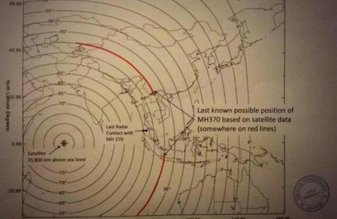 Рейс MH730 продолжал полет после исчезновения