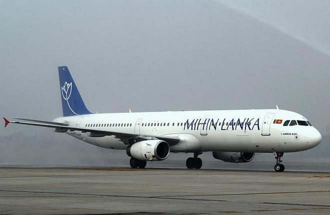 Самолет семейства Airbus A320 авиакомпании Mihin Lanka