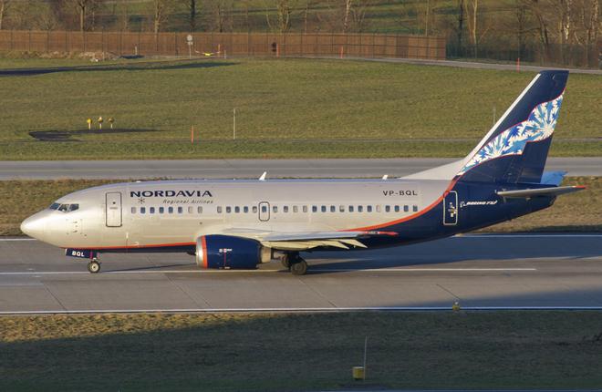 Самолет Boeing 737 авиакомпании "Нордавиа"