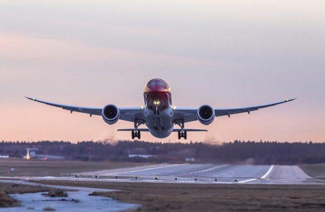 Boeing 787 Dreamliner авиакомпании Norwegian 