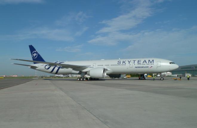 Авиакомпания "Аэрофлот" получила Boeing 777 в ливрее SkyTeam