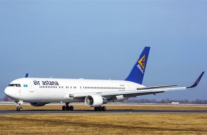 Самолет Boeing 767-300 авиакомпании Air Astana