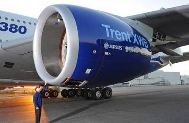 Двигатель Trent XWB готовится к летным испытаниям на Airbus A380