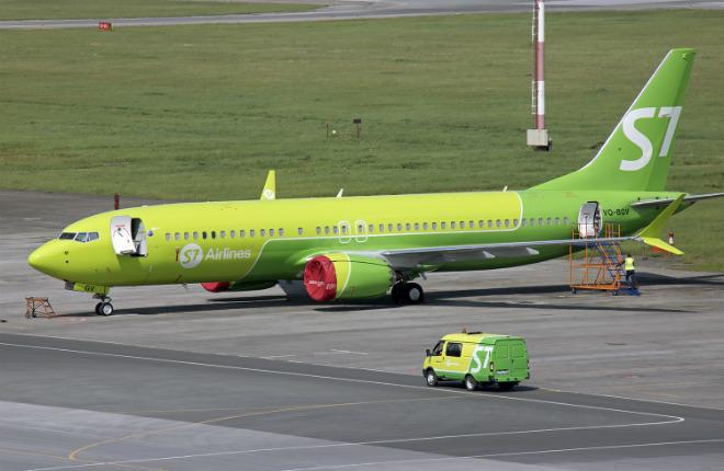 Самолет Boeing 737MAX авиакомпании S7 Airlines