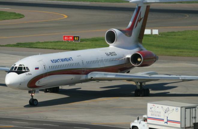 Авикомпания "Континент" эксплуатировала девять самолетов Ту-154М