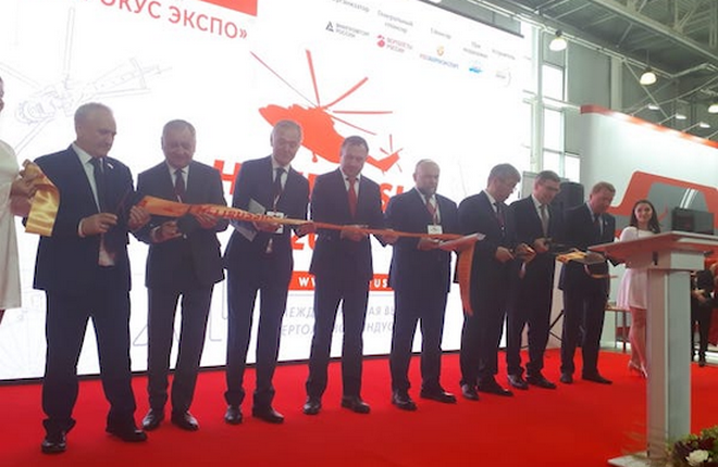 Состоялось торжественное открытие XVI Международной выставки вертолетной индустрии HeliRussia 2023