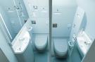 Туалеты в компоновке Space-Flex вписаны в обводы гермошпангоута, что позволяет увеличить объем салона